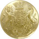 Large Brass United Kingdom / British Commonwealth Queen Victoria Crown Military Uniform General Service Button