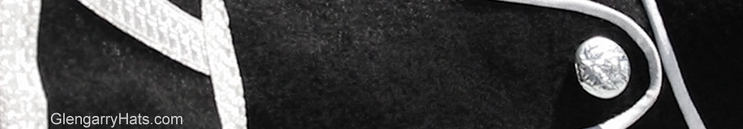GlengarryHats.com Black Melton Wool Piper's Doublet