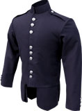 Navy Barathea Wool Scots Guards Style Doublet