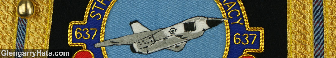 GlengarryHats.com 637 Arrow Squadron Hand Embroidered Drum Major Sash