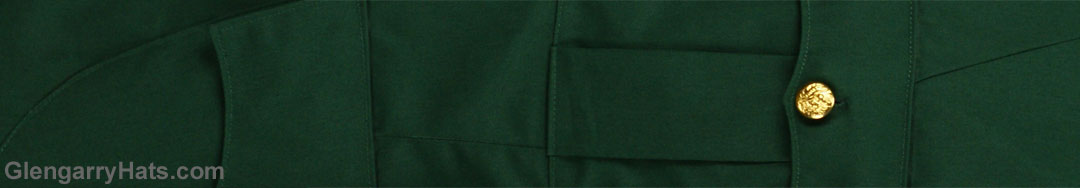 GlengarryHats.com Cotton Cutaway Kilt Tunic - Green