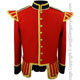 Red Piper Doublet with Dark Blue Facings and Gold Trim back view