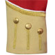 Red Piper Doublet with Buff Facing and Gold Trim cuff detail