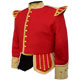 Red Piper Doublet with Buff Facing and Gold Trim