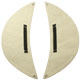 GlengarryHats.com White Cotton Gold 5 Bar Trim Doublet Shoulder Shells Underside View