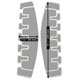GlengarryHats.com Black Melton Wool Silver Braid Castellated Trim Doublet Shoulder Shells Size Chart